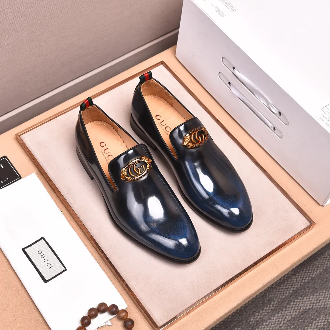 Men's shoes 💰540 📛📛Original (water-dyed cow lining) GUCCI official website formal shoes🌀 Italian 🇮🇹Imported cowhide➕Top imported water-dyed cowhide lining💋Finely handmade Original bottom, the real thing looks better when photographed in person Standard size 38-44